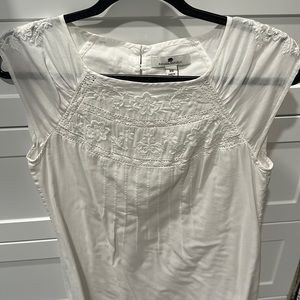 Banana Republic white linen dress